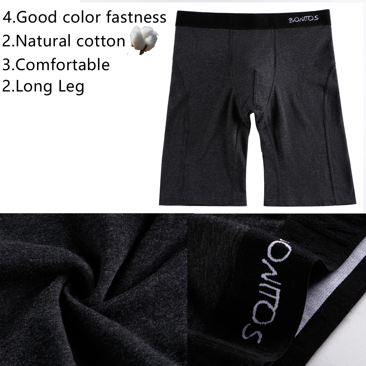 Style Cotton Boxer Long Leg Underwear For Man Shorts Big Size And Panties Homme Boxerhomme Underpants 251021
