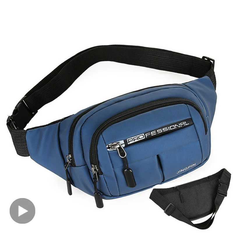 Female Male Waist Waterproof Fanny Pack For Men Women Bag Hip Belt Bum Belly Cross Body Shoulder Crossbody Handbag Husband Pouch Z251021