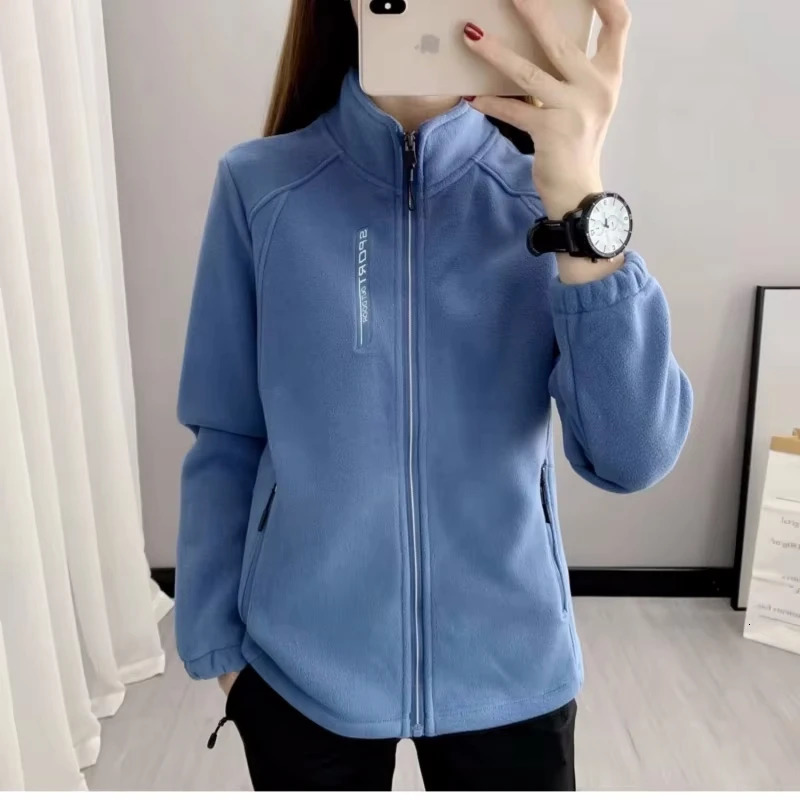 Plus Size Fleece Coats for Women Winter Spring Warm Casual Outdoor Sportswear Hiking Jogging Yoga Lady Cardigan jackets Chaqueta 251021