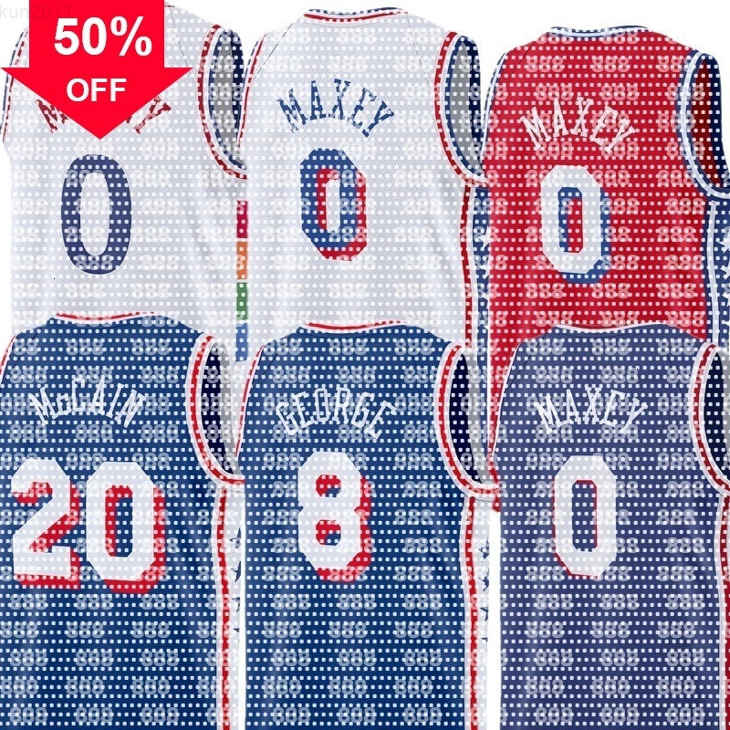 custom Basketball Jersey Embiid Tyrese Maxey George Andre Drummond Eric Gordon Quentin Grimes Kyle Jared McCain Kelly Oubre Jr. V. J. Edgecombe