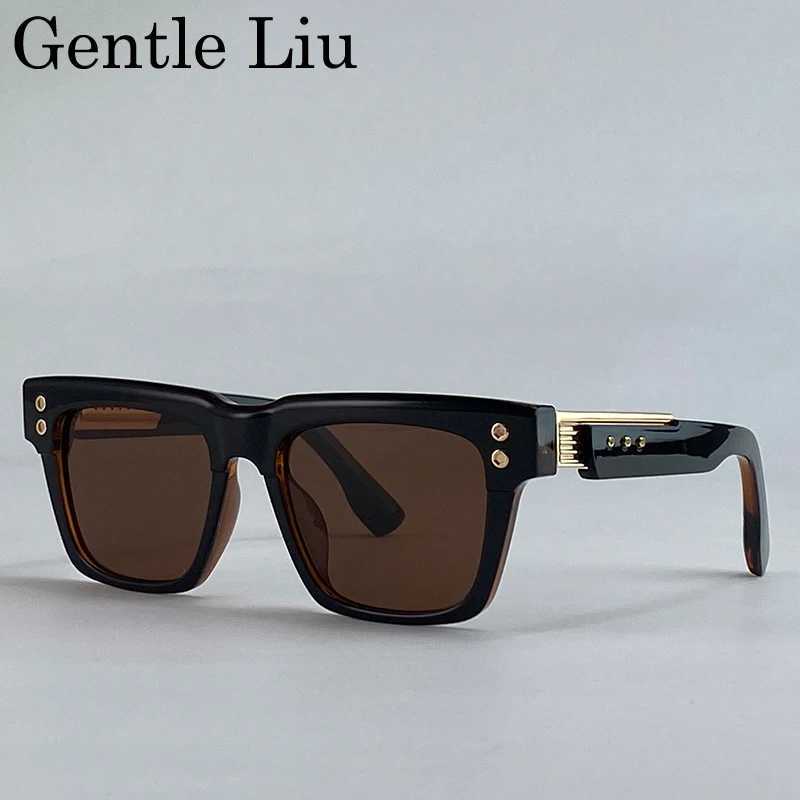 Classic Polarized Square Punk Sunglasses Men 2025 Luxury Brand UV400 Driving Sun Glasses Steampunk Eyewear For Male Shades J251114