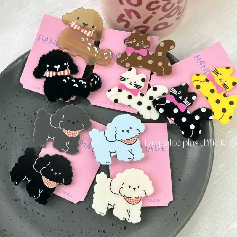 Puppy hair clip 2023 New Kitten Cute Funny hairpin Cartoon Animal Side Broken Hair Duckbilled clip Hair AccessoriesW254021