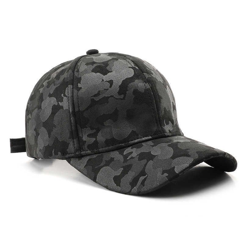Autumn Winter Personality Women Thickened Camouflage Plain Baseball Cap Outdoor Sports Men Travel Sun Protection Visor Cap H251020