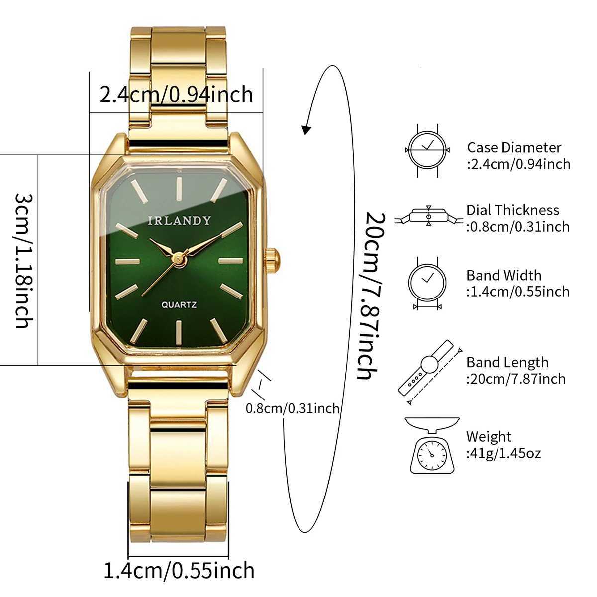 48PCS Elegant Women es Set Fashion Rectangle Quartz Wrist Reloj Mujer Girls Clock GiftWithout BoxXJ251021