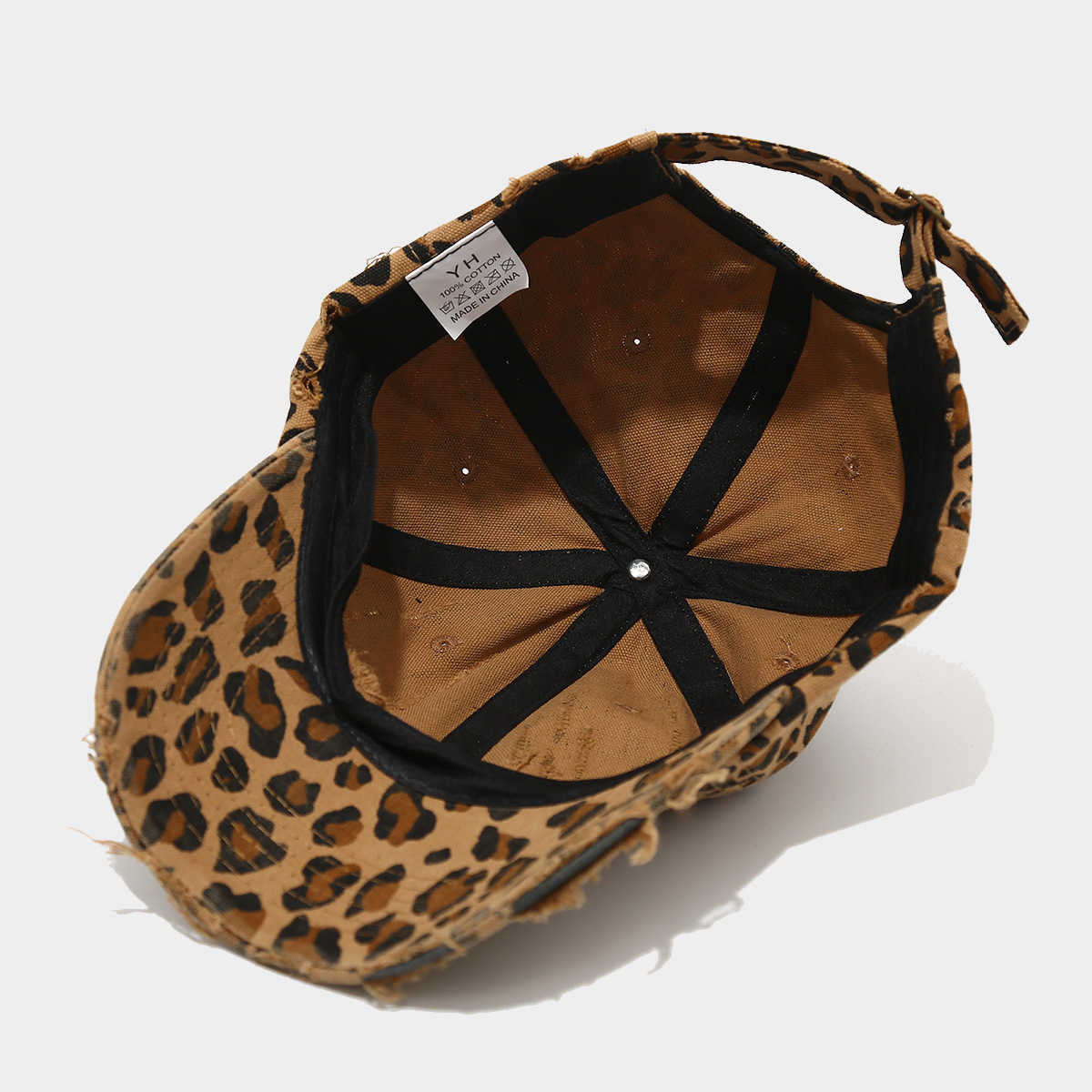 Style Leopard Print Vintage Baseball Cap for Men Street Fashion Cool Personality Duckbill Cap for Women Sun Protection Sun Hat H251020