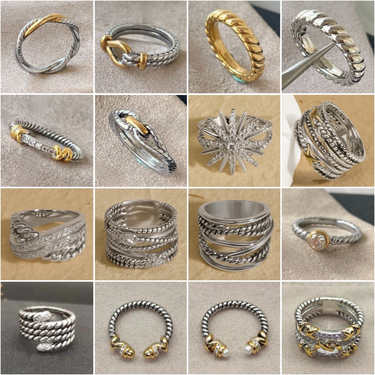 Fashion Designer Rings Women's Jewelry for Daily Style Wedding Party Silver Circle Rings Festival Gifts 29523