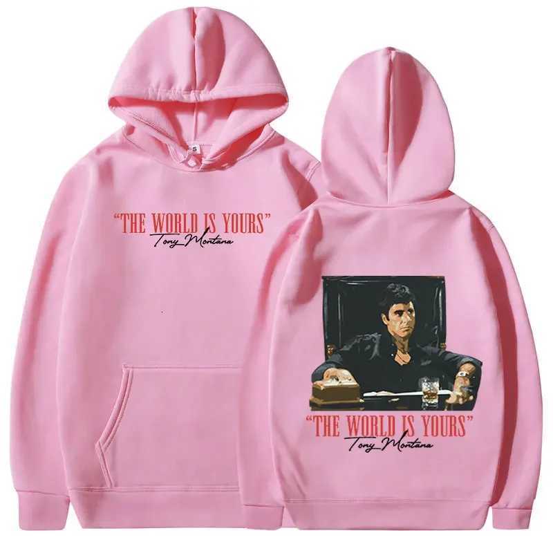 Classic Scarface movie mens and womens hoodies retro gothic pullovers sweatshirts the world is your Tony Montana W251021
