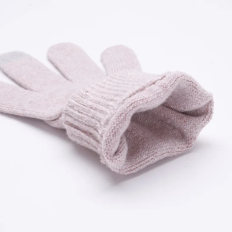 Women Winter Wool Touchscreen Gloves Knitting Warm Telefingers Gloves Outdoor Gloves Warm Female Lovely Driver Sport Gloves 251020