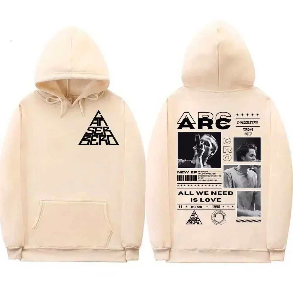 Canserbero All We Need Is Love limited edition printed mens retro hiphop sweatshirt adult autumn and winter warm pullover W251021