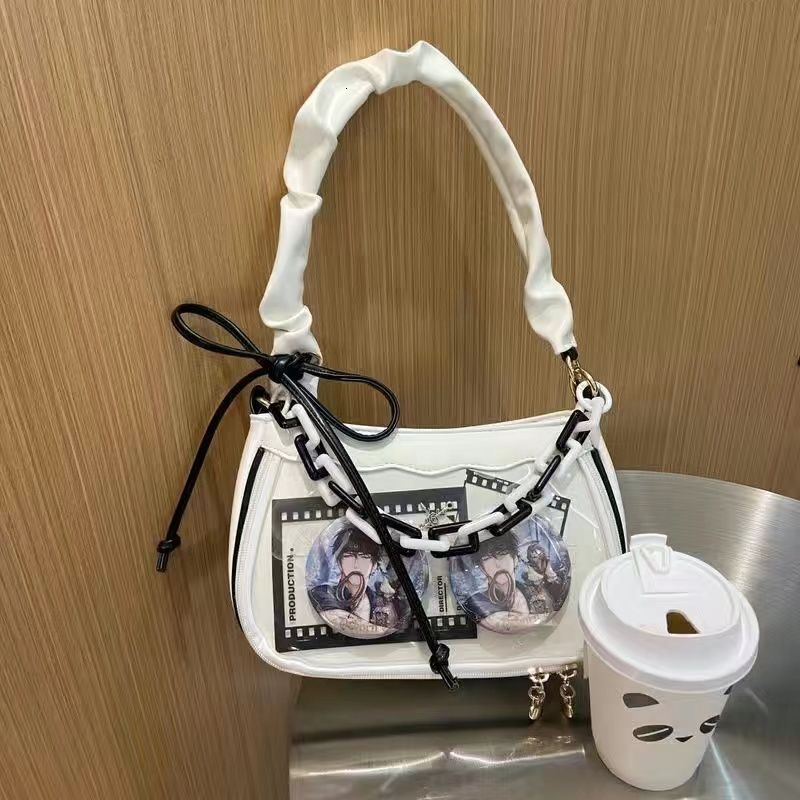 Autumn and winter new fashion fashion designer bag armpit bag double-sided sweet shoulder armpit bag luxury handbag anime pain bag