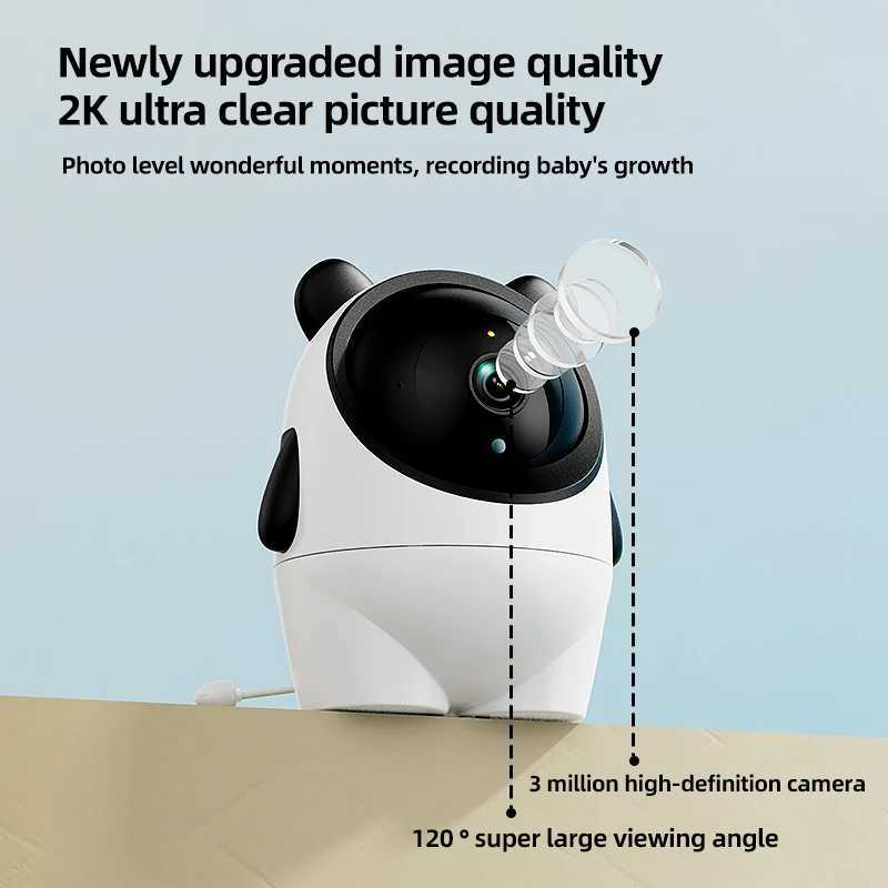 Danmini 2K HD Baby Monitor 3 Million Pixels Camera Tuya App Mobile Remote Control Infrared Laser Shake Pet Night Vision Monitors J251121
