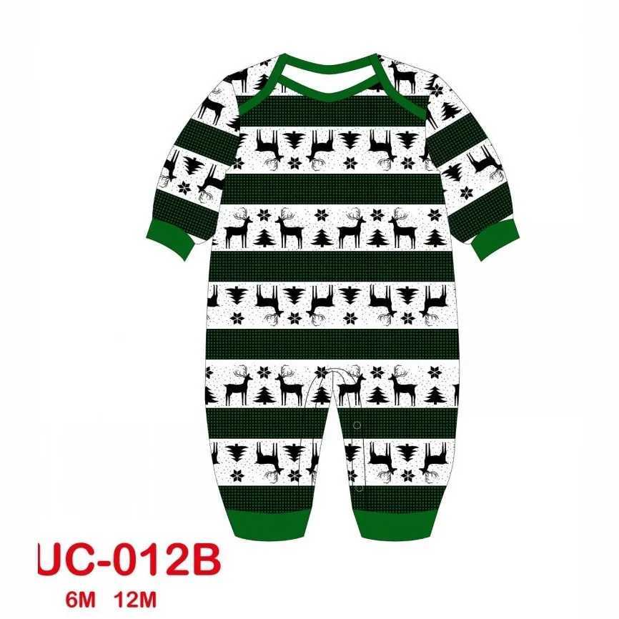 New Fashion Letter Elk Print Cotton Christmas Family Matching Pajamas Set Parentchild New Year Family Look Loungewear Sleepwear L251021E1IO