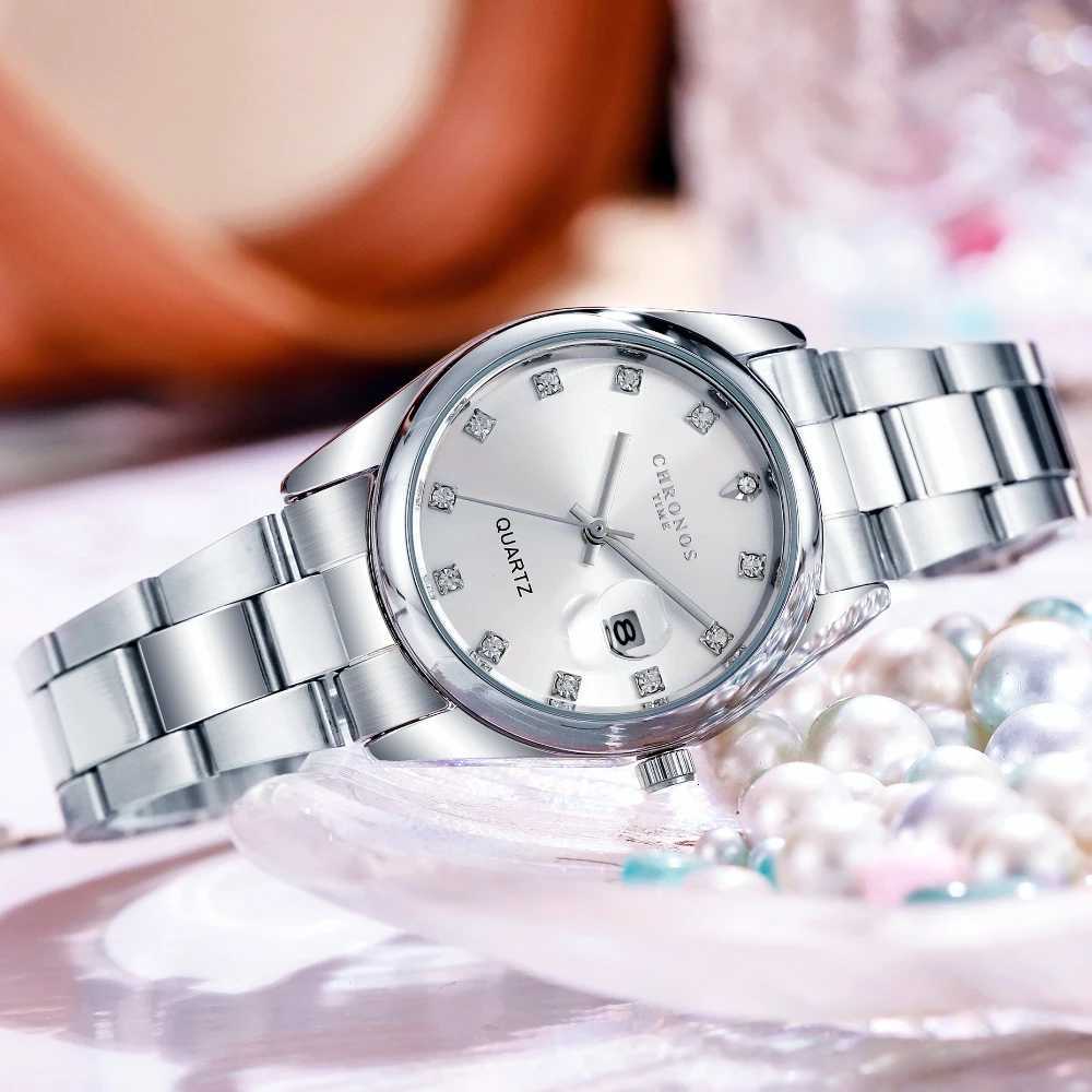 CHRONOS Womens Wrist Luxury Fashion Stainl Steel for Ladies Elegant Waterproof Quartz es Gifts Reloj MujerXJ251021