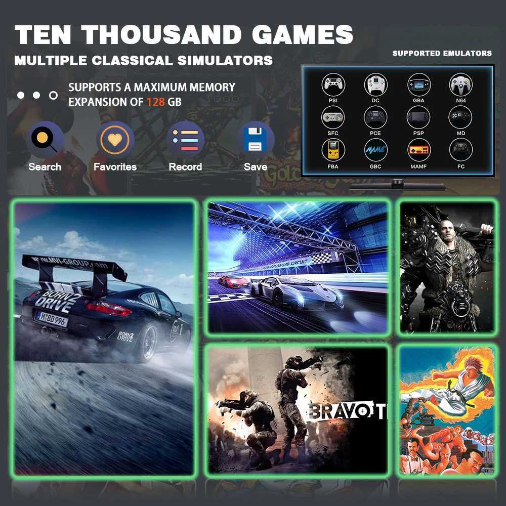 X2 Ultra Video Game Stick Console Or ONLY 64G Retro Games Christmas Gift 24G Double Wireless Controller 4K HD30000 Games Q251021