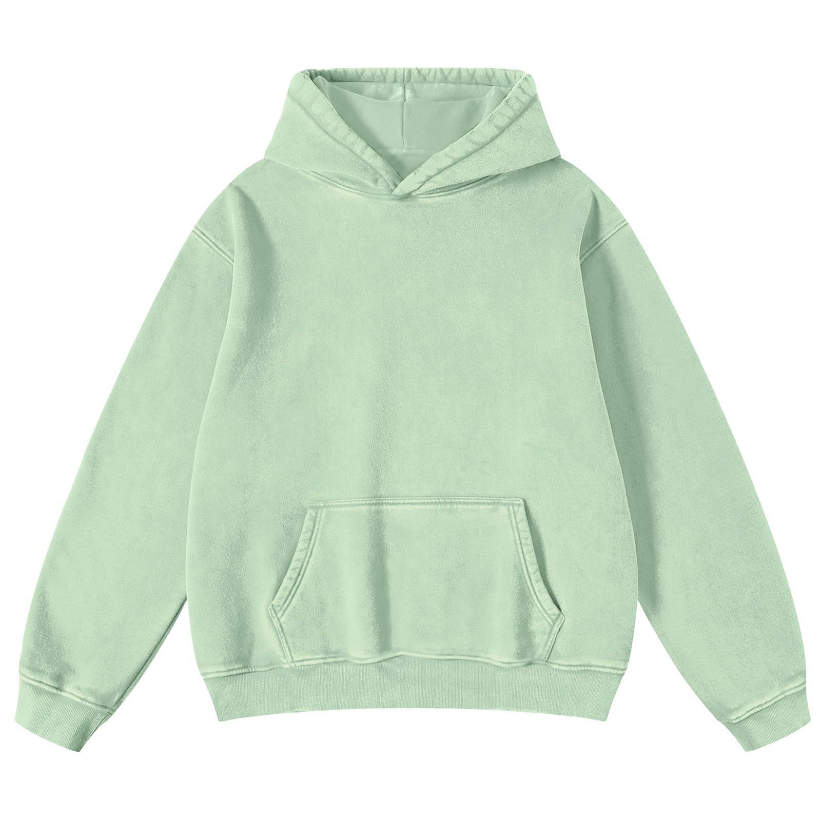 K2315 300gsm Heavyweight Brushed Cotton T-Shirt, Ultra Soft Unisex Long Sleeve Top for Couples