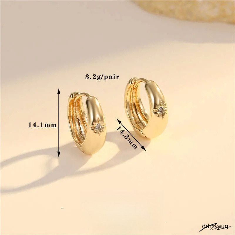 Vintage Style Round Earrings For Women - Inlaid Zircon, Geometric Design, Colorful Accent Ddmyaug