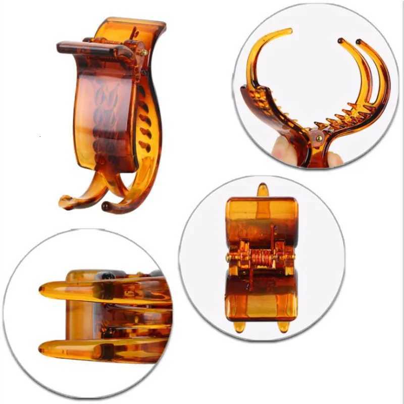 10 Piecesset Plastic Hair Claws Quality Friendly Pe Material Hair Clamps with 3 Tines Black Brown Colors Hair Clips 52cmW254021