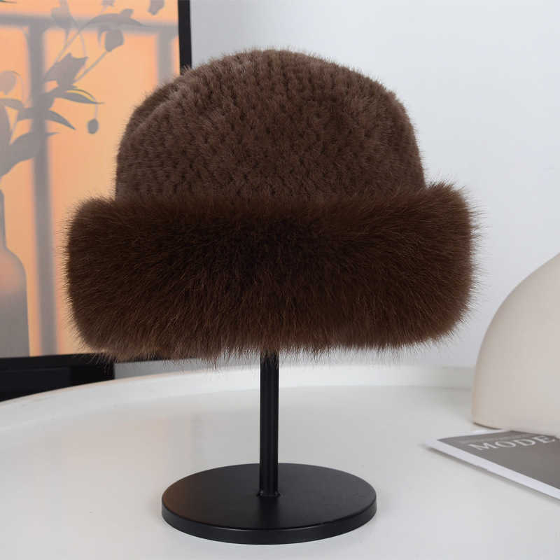 Plush Hat for Women Autumn and Winter Coldproof Bucket Hat Ear Protection Hat Faux Fox Fur Fisherman Hat Fluffy Windproof Trendy Hat H251020