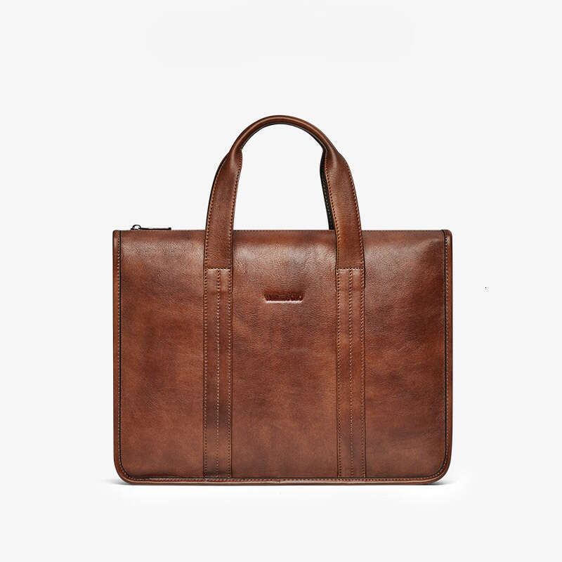 Luxury bag Genuine Men s Handbag Crossbody Fashion Business Briefcase Leather Bag for