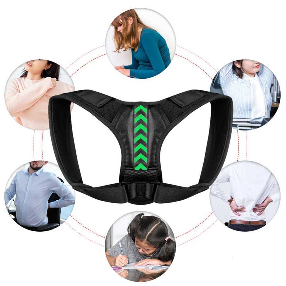 Posture Corrector Unisex Adjustable Back Clavicle Support Back Brace for Neck Back Shoulder Reshape Body1 D2510211