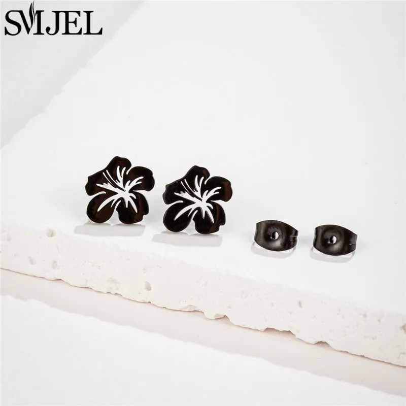 Korean Style Stainless Steel Lily Earrings for Women Small Daisy Rose Flower Stud Earring Sweet Wedding Jewelry Girls Pendientes J251021