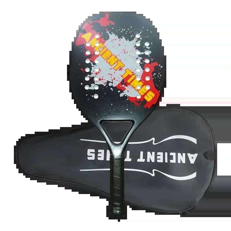 2025 Adult Professional 2K Carbon Frame Fiber Beach Tennis Racquet Soft EVA Facial Laquita With Bag Unisex Equipment W251021