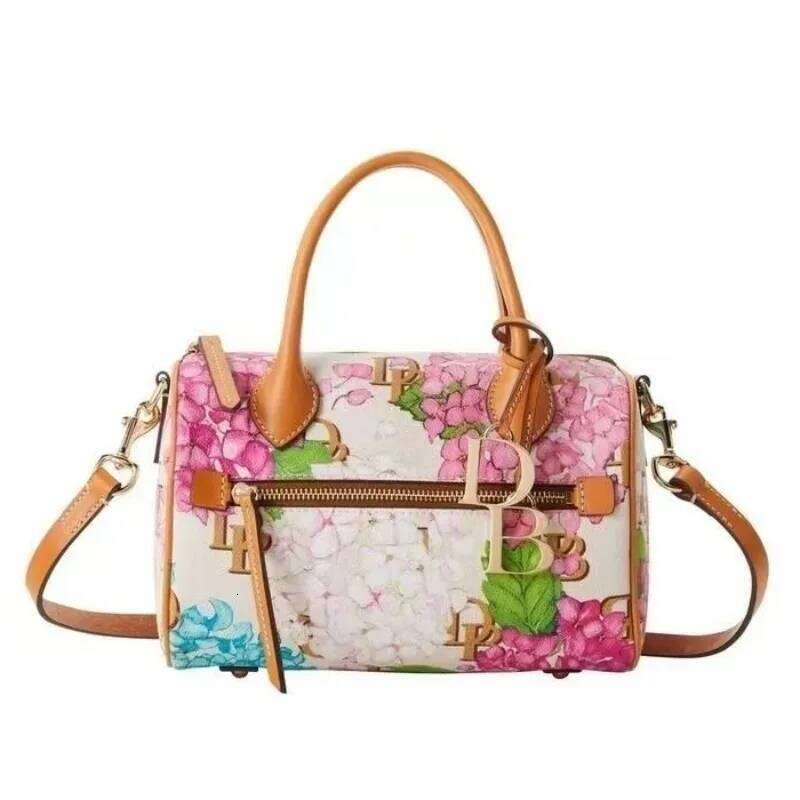 Fashion Brand Boston Women 2024 Trend Flowers Print Letter Crossbody High Quality Shoulder Pillow Bag New In Handbag