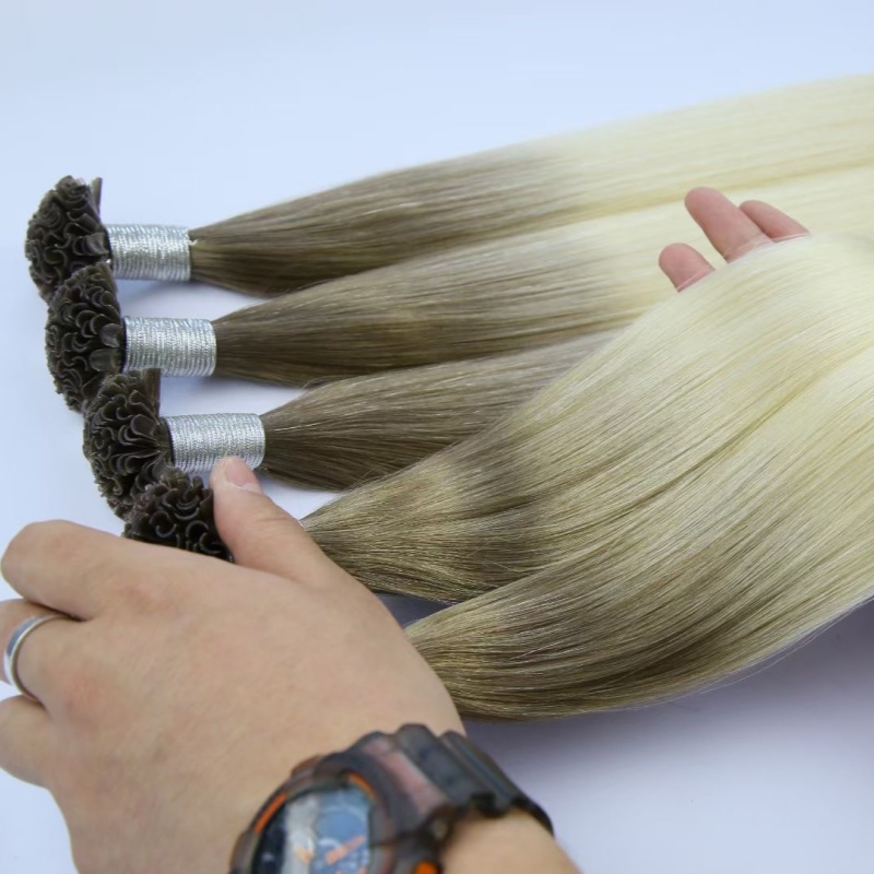 100 Percent Russian Wholesale Remy Nano Tip Human Natural Curly Hair Nano Ring Hair Extensions