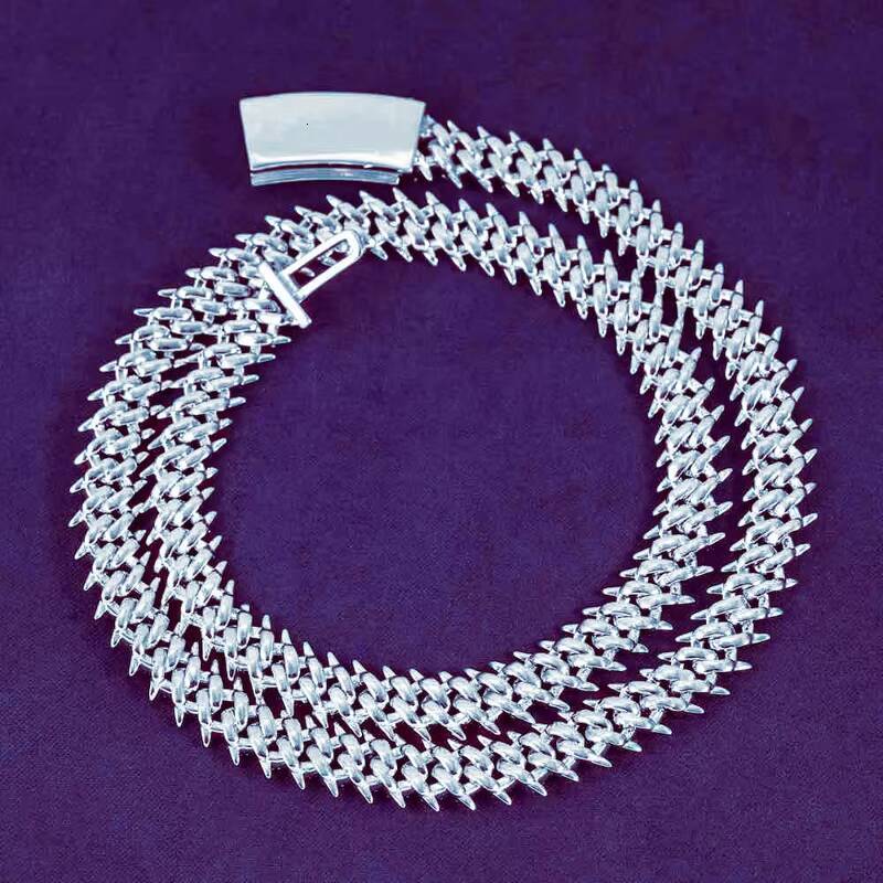 10MM Pass Diamond Tester Hip Hop VVS D Color Iced Out Mens Spiked Moissanite Cuban Link Chain With 925 Sterling Silver GRA