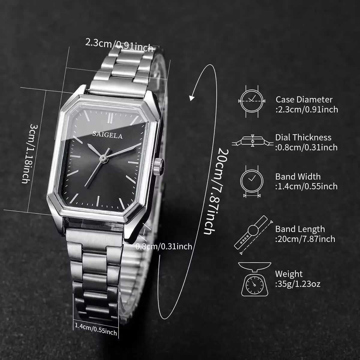 Fashion Rectangle Women es Simple Analog Quartz Wrist for Girls Clock Gift Reloj MujerWithout BoxXJ251021