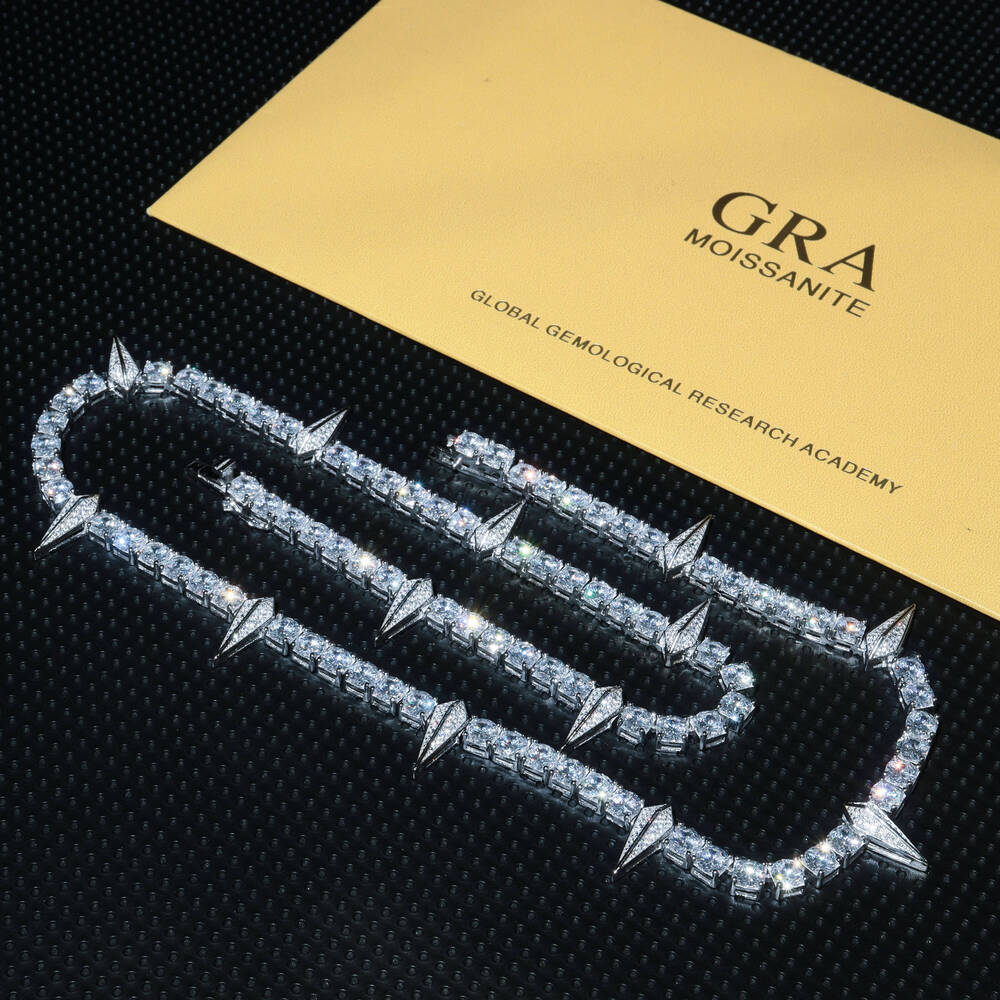 5mm Cuban Link Chain Black Panther Hiphop 925 Sterling Silver Necklace Hiphop Jewelry 5A Zircon CZ