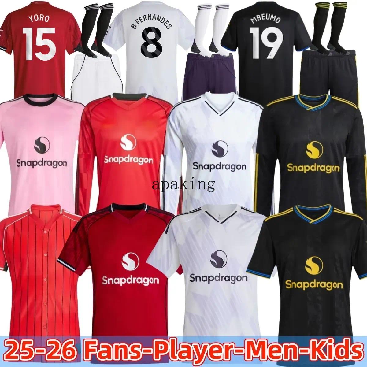 25 26 United Soccer Jerseys CUNHA AMAD MARTINEZ RASHFORD MAINOO CASEMIRO MALACIA 2025 2026 football shirt McTOMINAY MARTIAL B. FERNANDES men kids kit 3XL 4XL