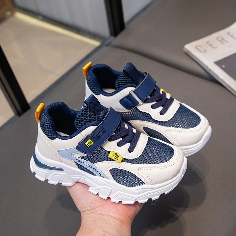 Children Sneaker Boys Casual Shoes Black Leather Flat Student Walking Nonslip Girl Lightweight Sports Tennis Footwear 251014