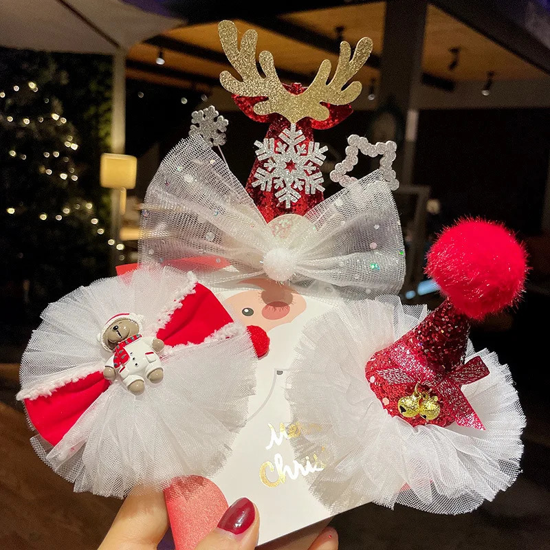 Christmas Hairpin Christmas Decoration Headwear Cute Hat Headwear Accessiories Christmas Party Supplies 2026 Christmas Decor 251021