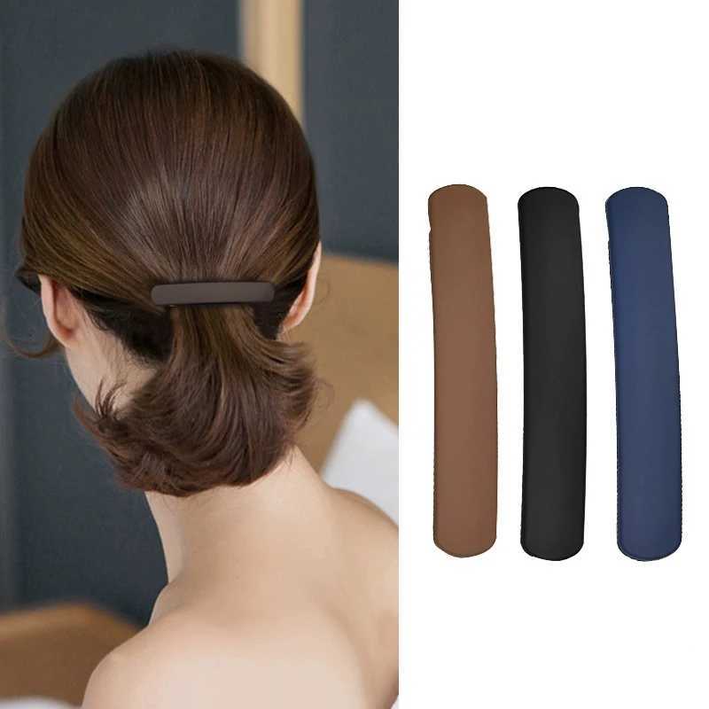 Korean Solid Acrylic Rectangle Hairpins Hair Clips Women Simple Large Hair Clip Spring Clips Fashion Hair Headwear BarrettesW254021