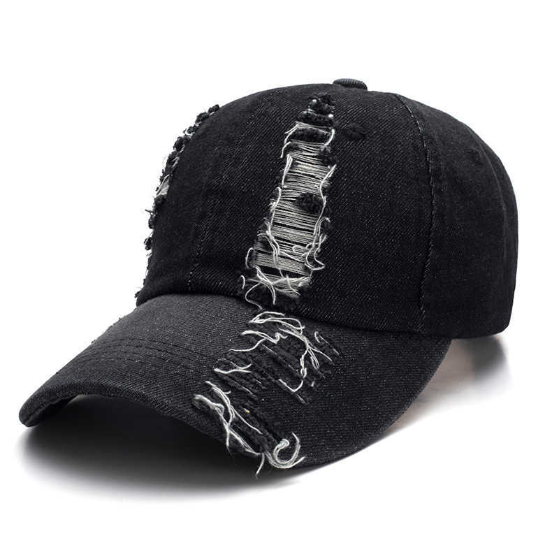 Cowboy Baseball Cap Mens and Womens Washing Fashion Duck Tongue Cap Outdoor Sports Sunscreen Hat H251020