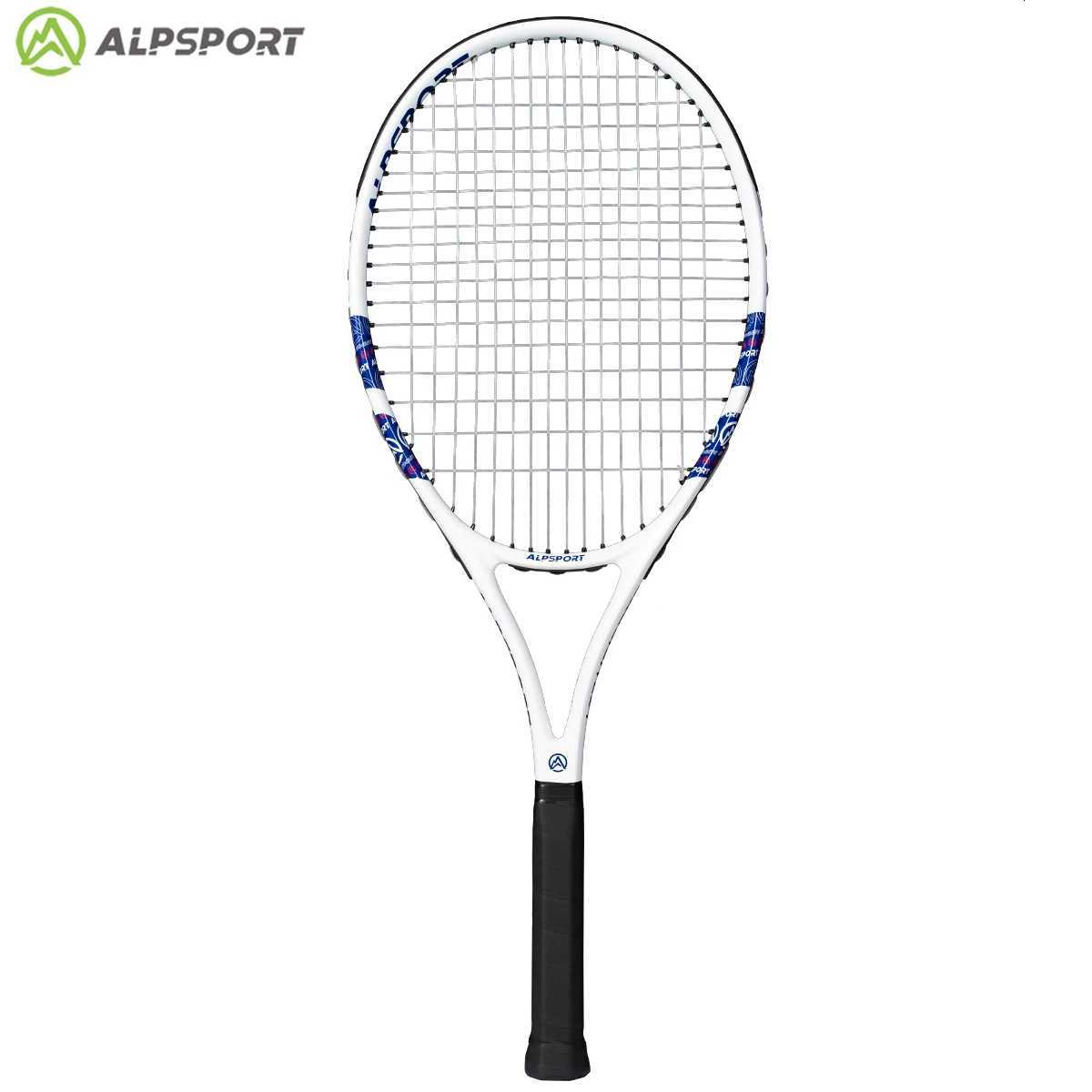 ALPSPORT Carbon Fiber Tennis Racket T800 8KProfessional Grade with BagStrap Lightweight Training Racquet for Adults MenWomen W251021