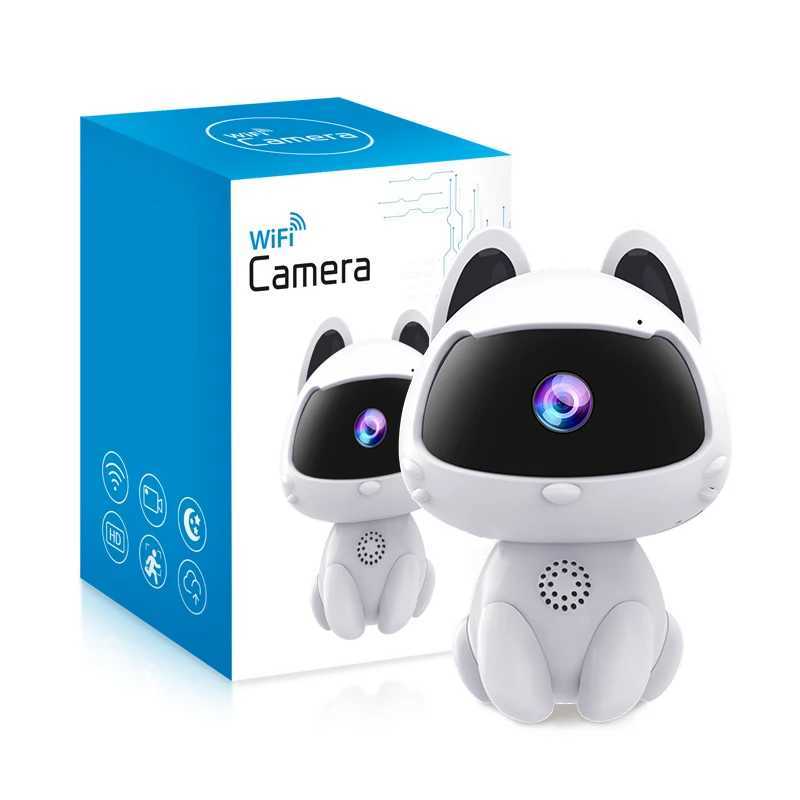 WiFi Surveillance Camera Indoor Home Security Baby Monitor V380 HD Smart Cat Wireless Camera Automatic Tracking Twoway Audio J251121
