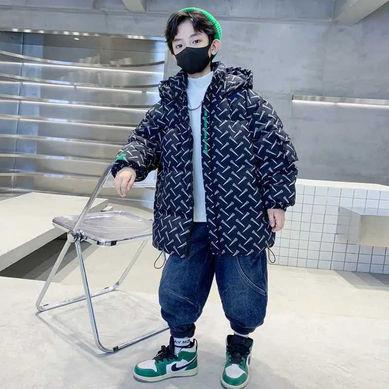 2025 Winter New Boys CottonPadded Coat for Kids Warm Thickened Down Jacket Winter Outerwear for Big Toddler BoysT251021