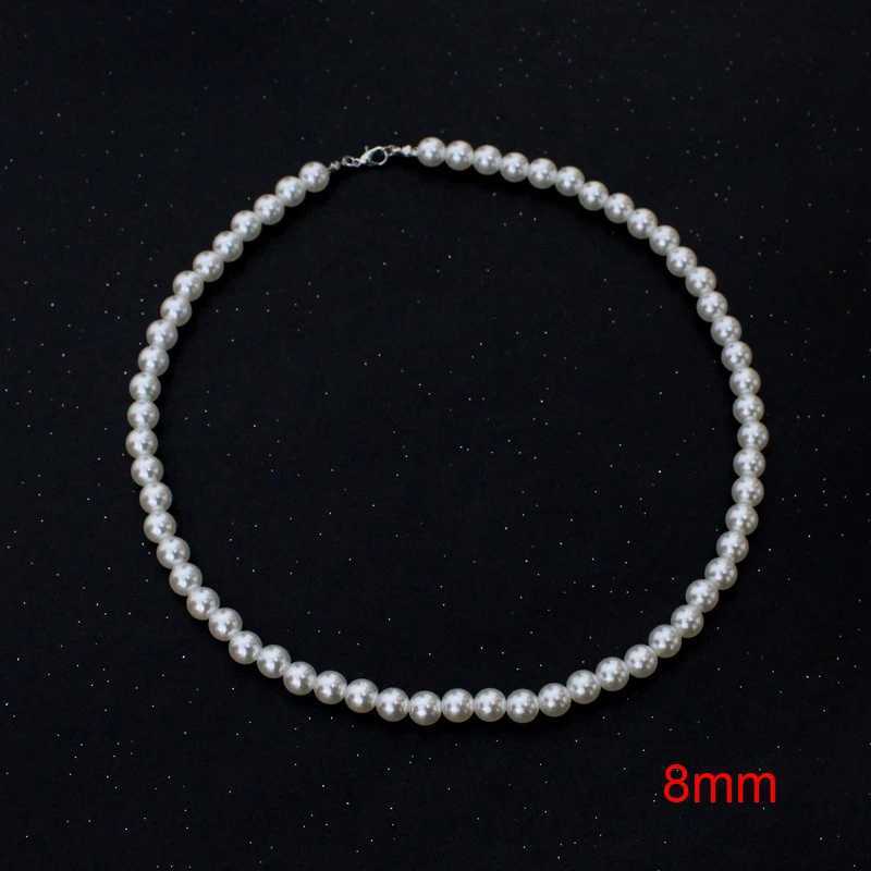 Classic Elegant White Pearl Chokers Necklace For Women Men Wedding Banquet Necklaces Vintage Beads Handmade Jewelry Party Gift XJ250717