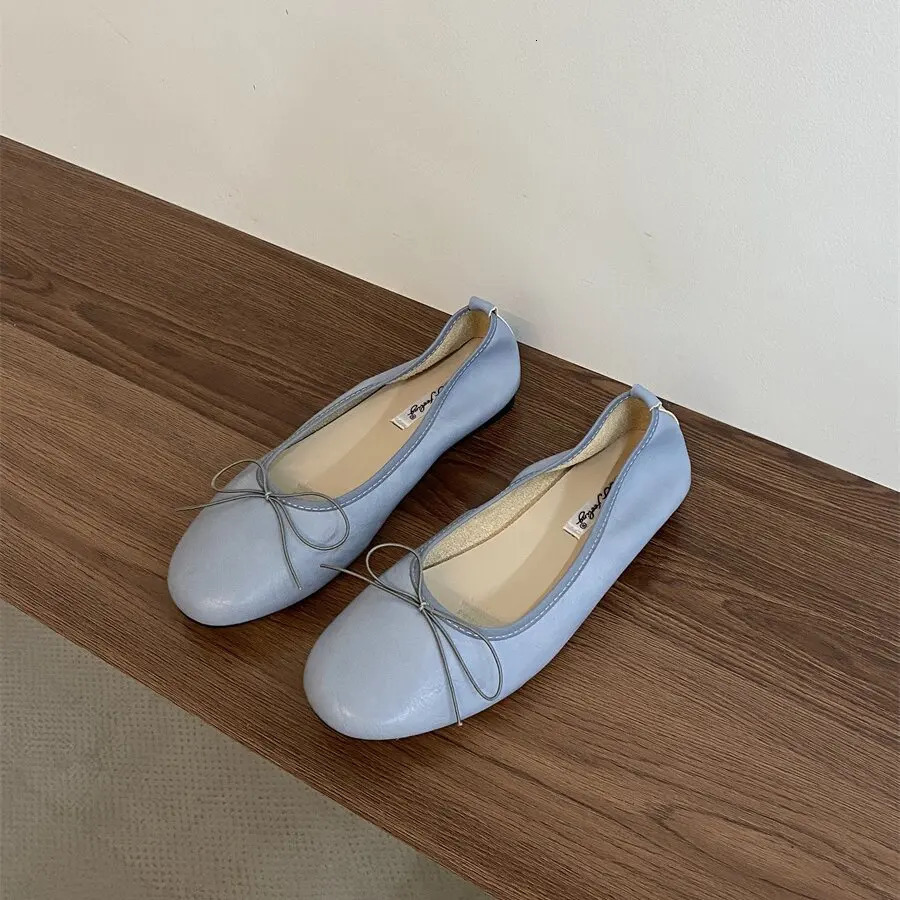 Bailamos Women Flat Heel Shoes Female Flats casual Ballet Dancing Shoes Foldable Sole Boat Shoes Summer Slip On Slipper Mules Sl 251021