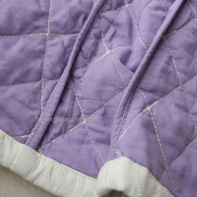 Thin Style Long Cotton Jacket Casual Versatile Commuting Solid Color Oversized Loose Fit Full Sleeve Women Quilted Coat goose coat women