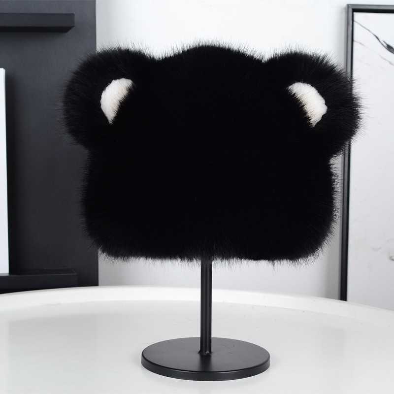 Winter Hat for Women New Thickened Warm Fashion Simple Faux Fox Fur Womens Ear Protection Plush Hat H251020