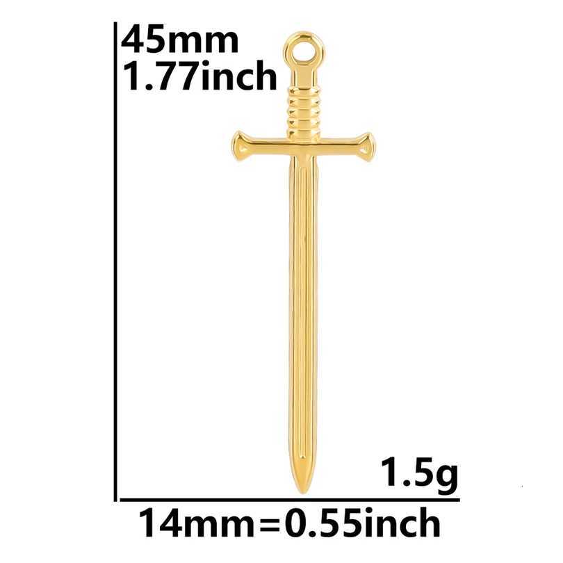 The Sword Pendants Chain Neck Jewelry Stainless Steel Necklace For WomenMen Charm Gothic Collar Steam Punk Accessories ChokersXJ251018
