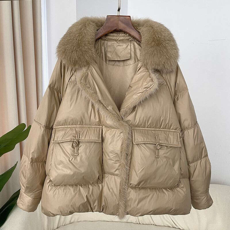North Face Jacket Columbia Jacket Women Women Clothing Real Fox Fur Collar Down Jacket