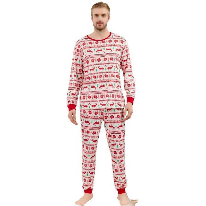 Family Christmas Matching Pajamas Set All Elk Print Adults Kids Clothing Set Full Sleeve O Neck Loose Sleepwear Xmas Look Pyjama L251021UZIG