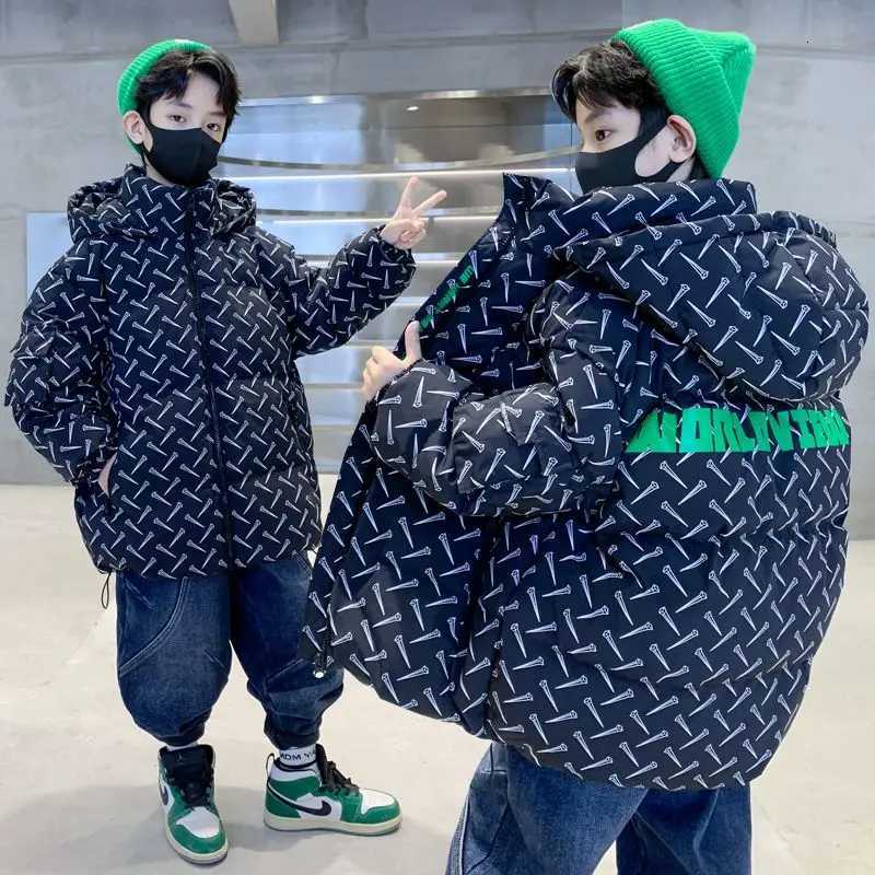 2025 Winter New Boys CottonPadded Coat for Kids Warm Thickened Down Jacket Winter Outerwear for Big Toddler BoysT251021