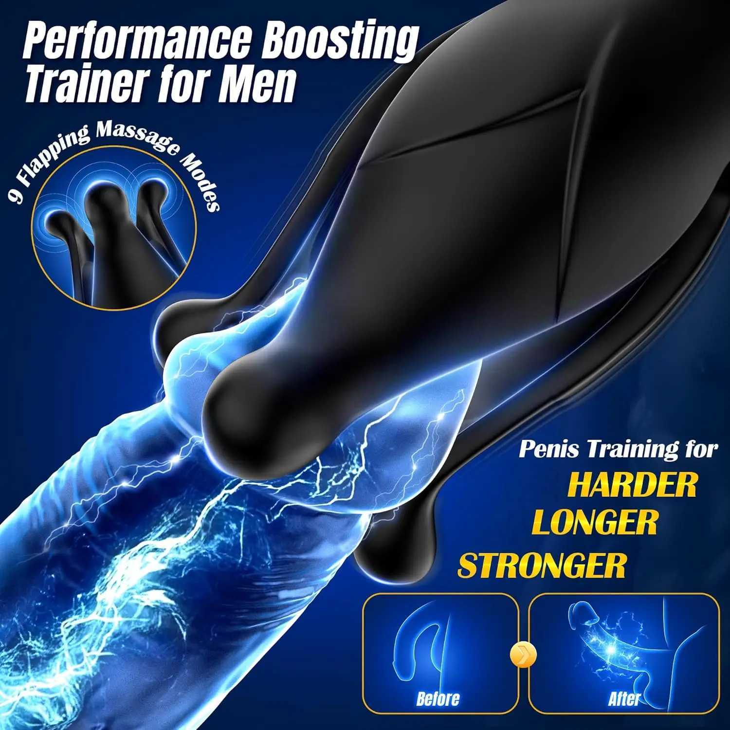 Prostate Massager Anal Vibrator Male Sex Toys for Men Anal Plug 9 Tension Shock Flapping Thrusting Vibrating Butt Plug L251021