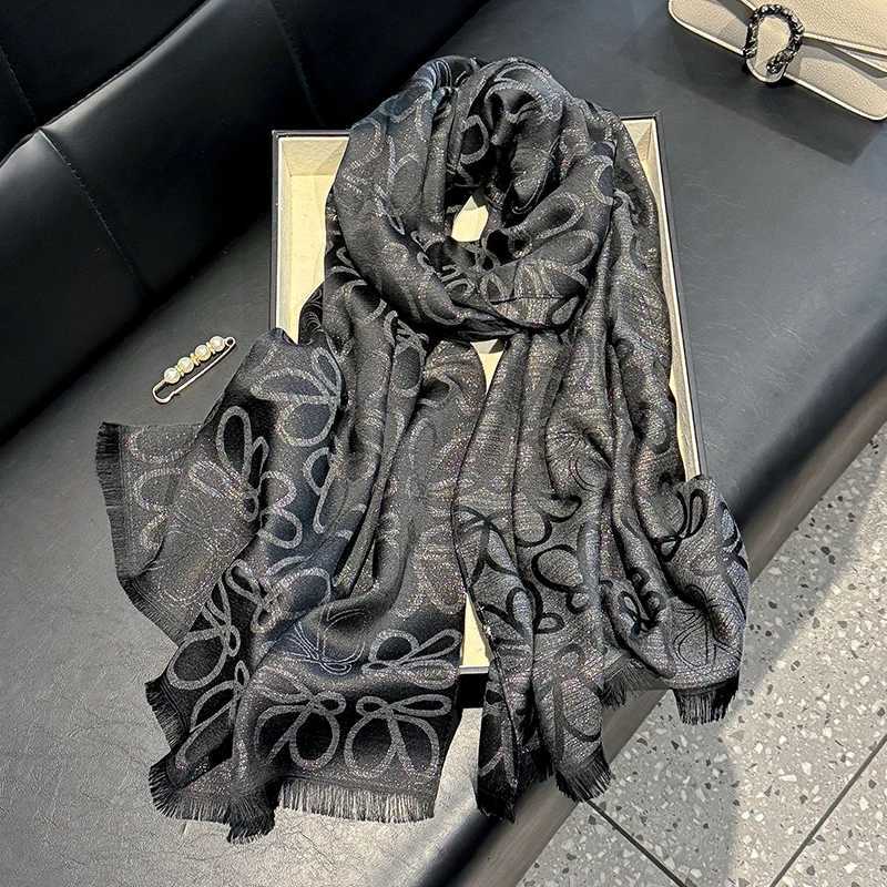 New Ladies Egant Print Hijab Tencel cotton long scarf With Four Seasons Sun Protection Scarf Decoration Shawl Wrap scarfW251021