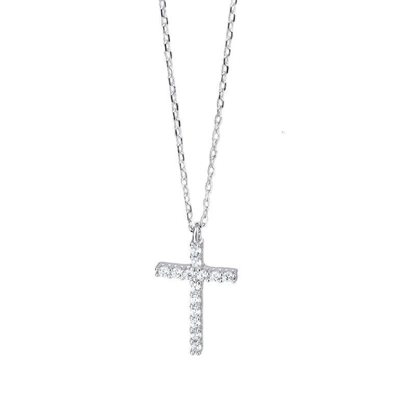 Necklace Designer luxury pendant necklace for Women men 925 silver plated with 18K gold Cross High-end Elegant Unique Festival gift